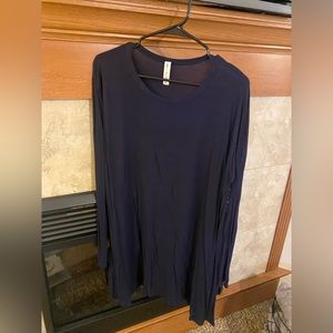 Women’s blue long sleeve dress